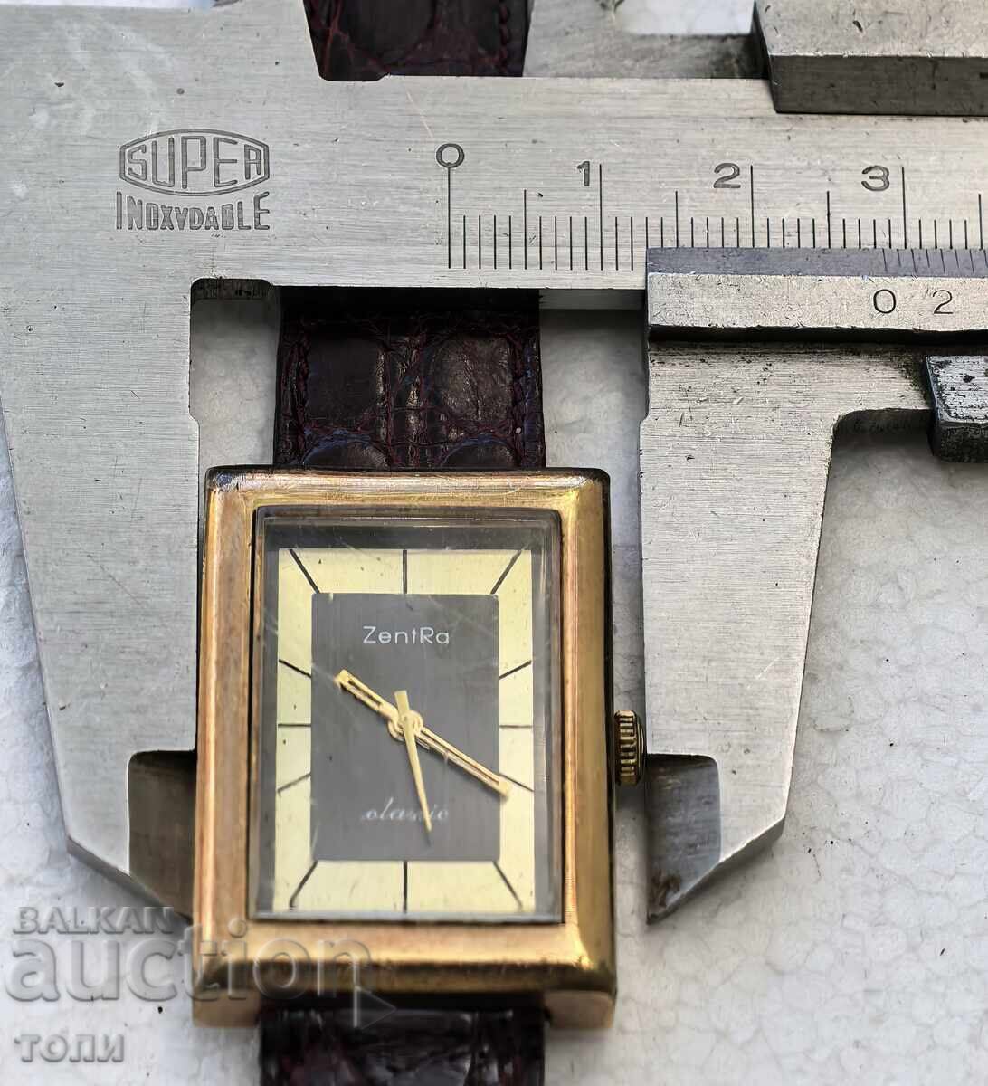 ZENTRA SWISS MADE RARE GOLD-PLATED NOT WORKING BZC!!!! - 7