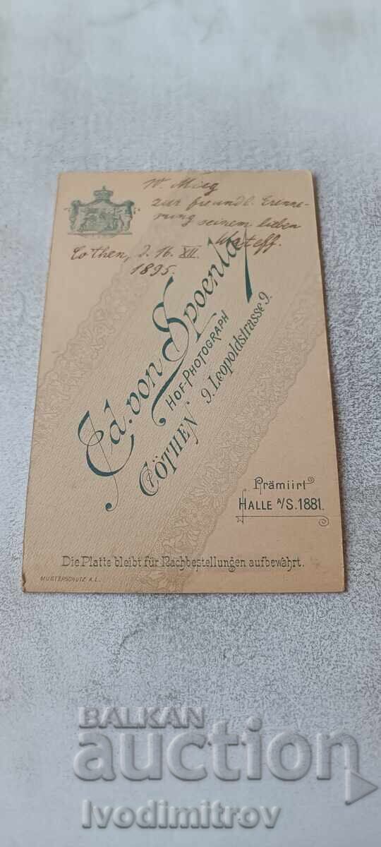 Fotografie Tânăr Cothen 1895 Carton cu preț € 3.48 | 6.81 BGN