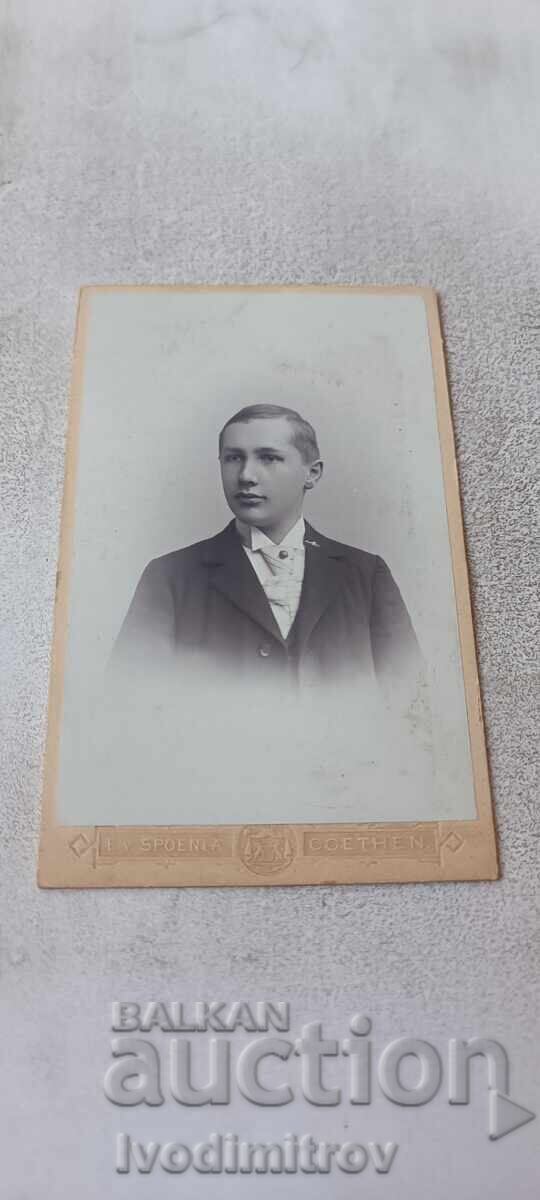 Fotografie Tânăr Cothen 1895 Carton