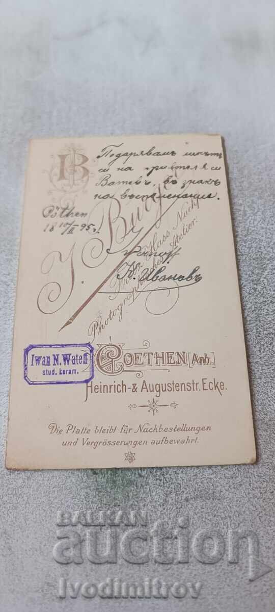 Fotografie Tânăr Cothen 1895 Carton cu preț € 3.48 | 6.81 BGN