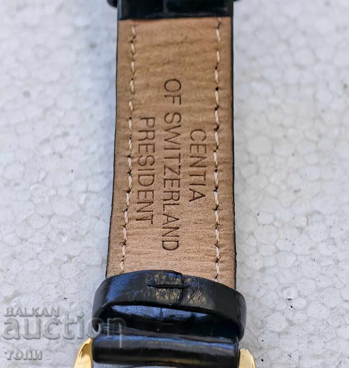 Delivery of CENTIA SWISS MADE QUARTZ ALARM RARE I DON'T KNOW IF IT WORKS BZC