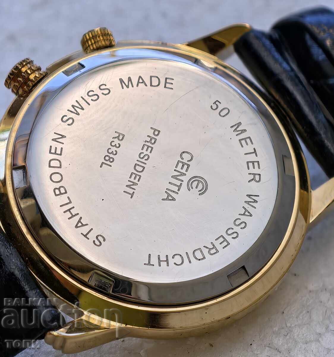 CENTIA SWISS MADE QUARTZ ALARM RARE I DON'T KNOW IF IT WORKS BZC - 5
