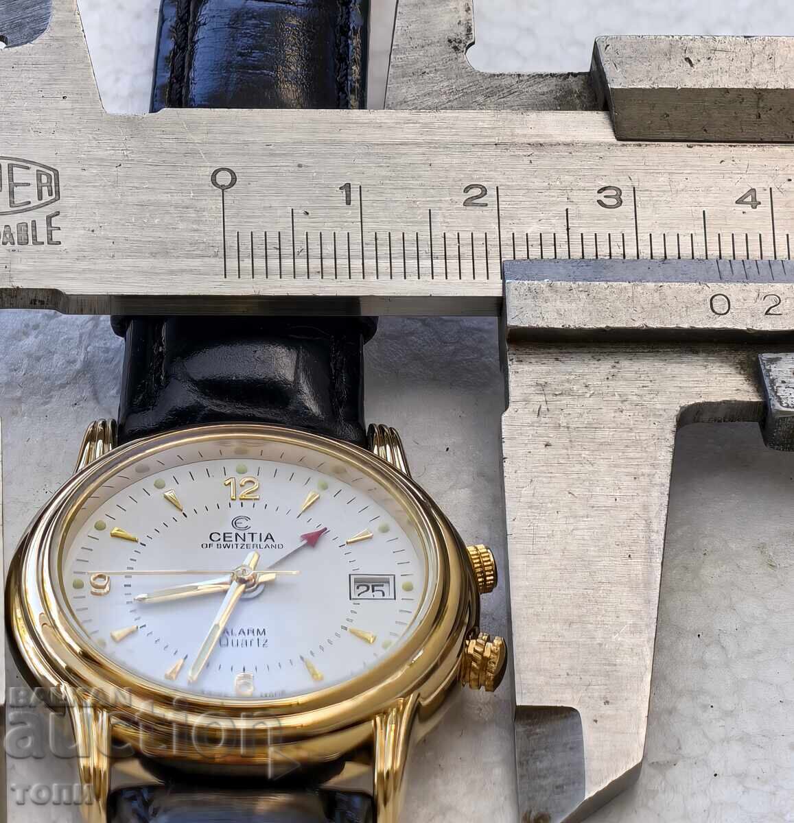 CENTIA SWISS MADE QUARTZ ALARM RARE I DON'T KNOW IF IT WORKS BZC - 7