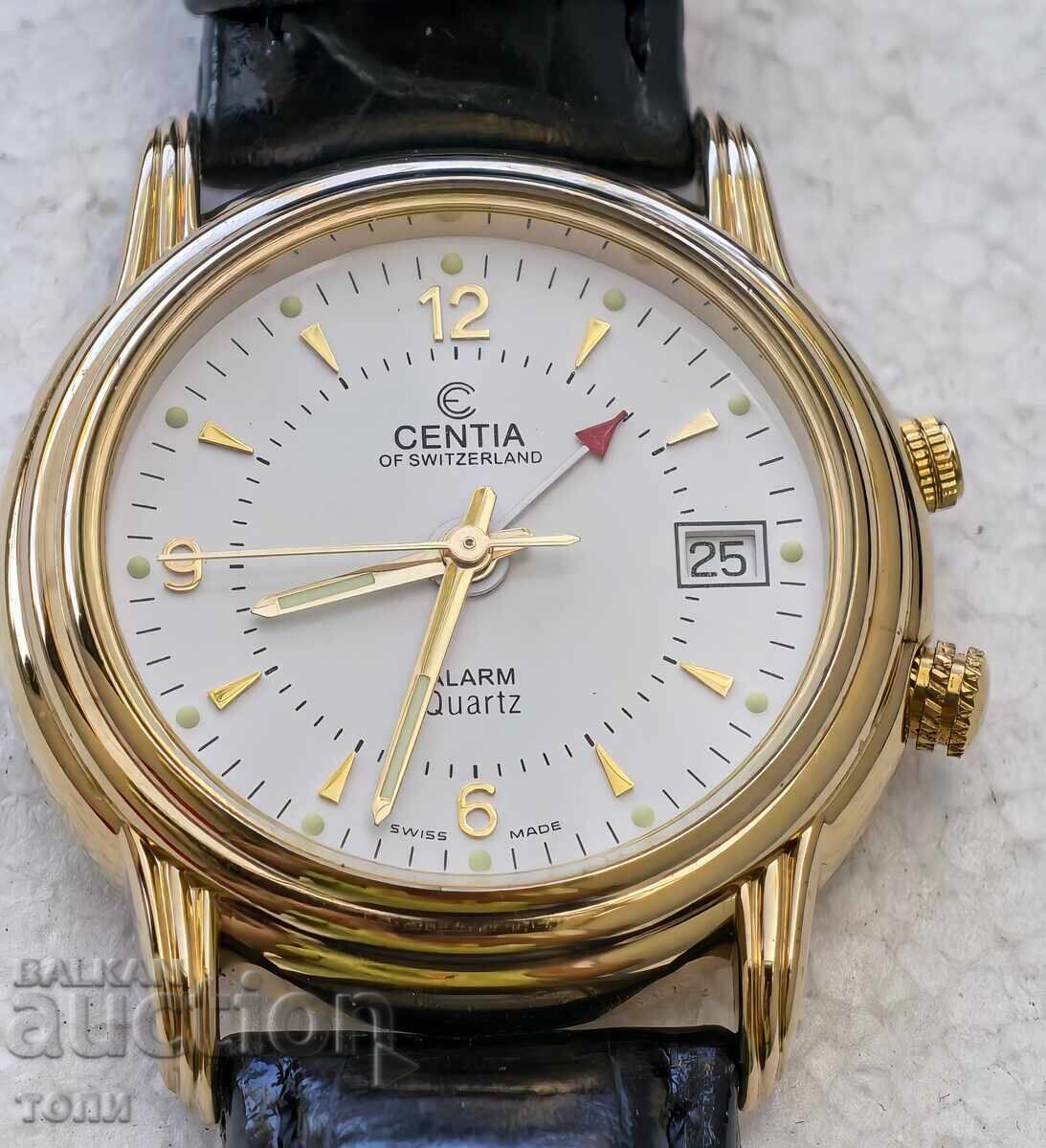 CENTIA SWISS MADE QUARTZ ALARM RARE I DON'T KNOW IF IT WORKS BZC