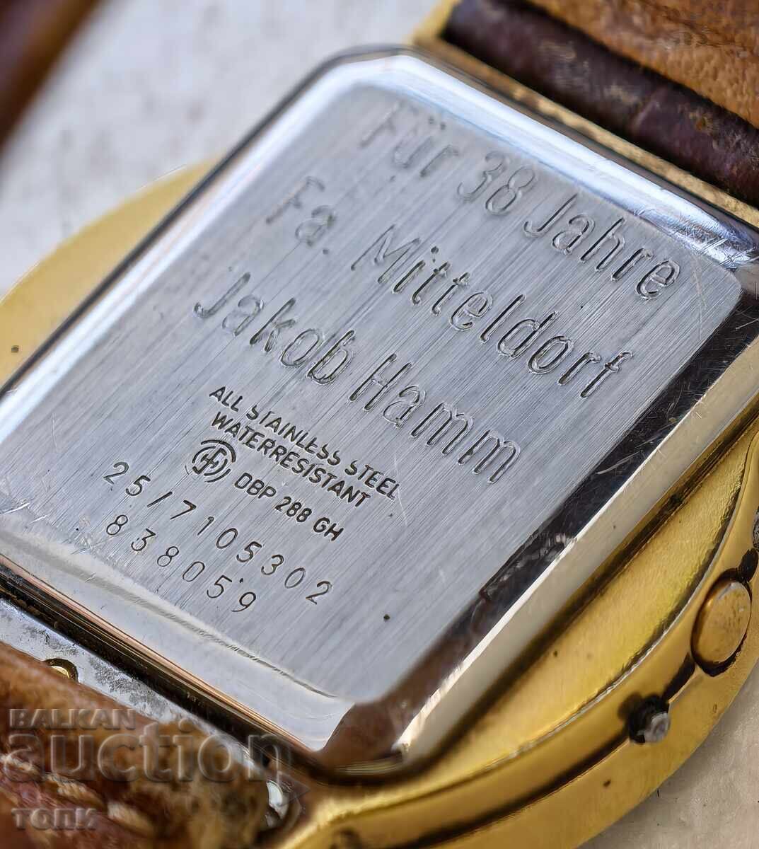 JUNGHANS MEGA GERMANY MADE RARE GOLD-PLATED I DON'T KNOW IF IT WORKS - 6 JUNGHANS MEGA GERMANY MADE RARE GOLD-PLATED I DON'T KNOW IF IT WORKS - 6