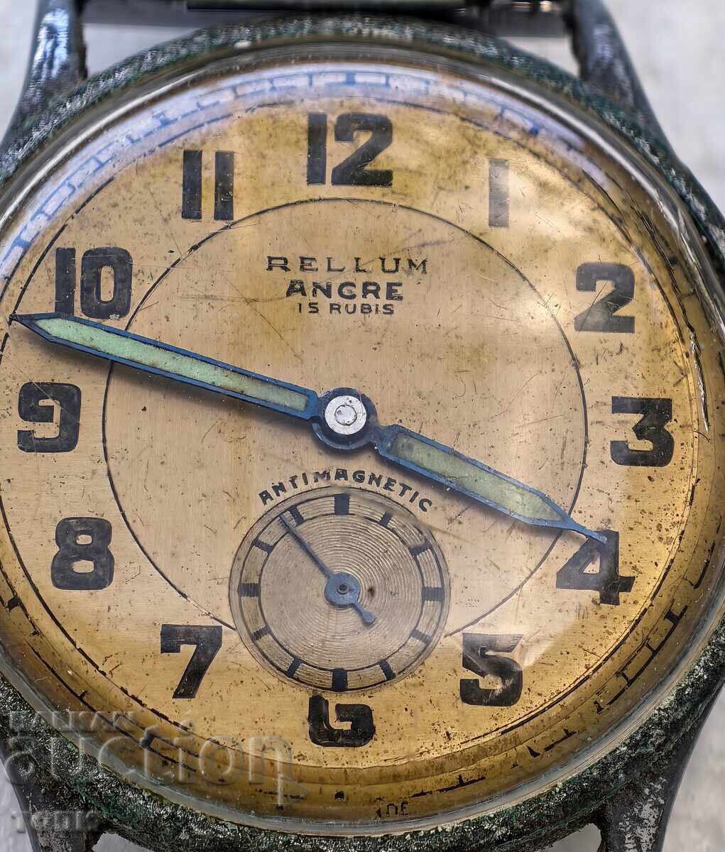 Auction  RELLUM ANCRE SWISS MADE RARE DOES NOT WORK NO RESERVE PRICE!!!!