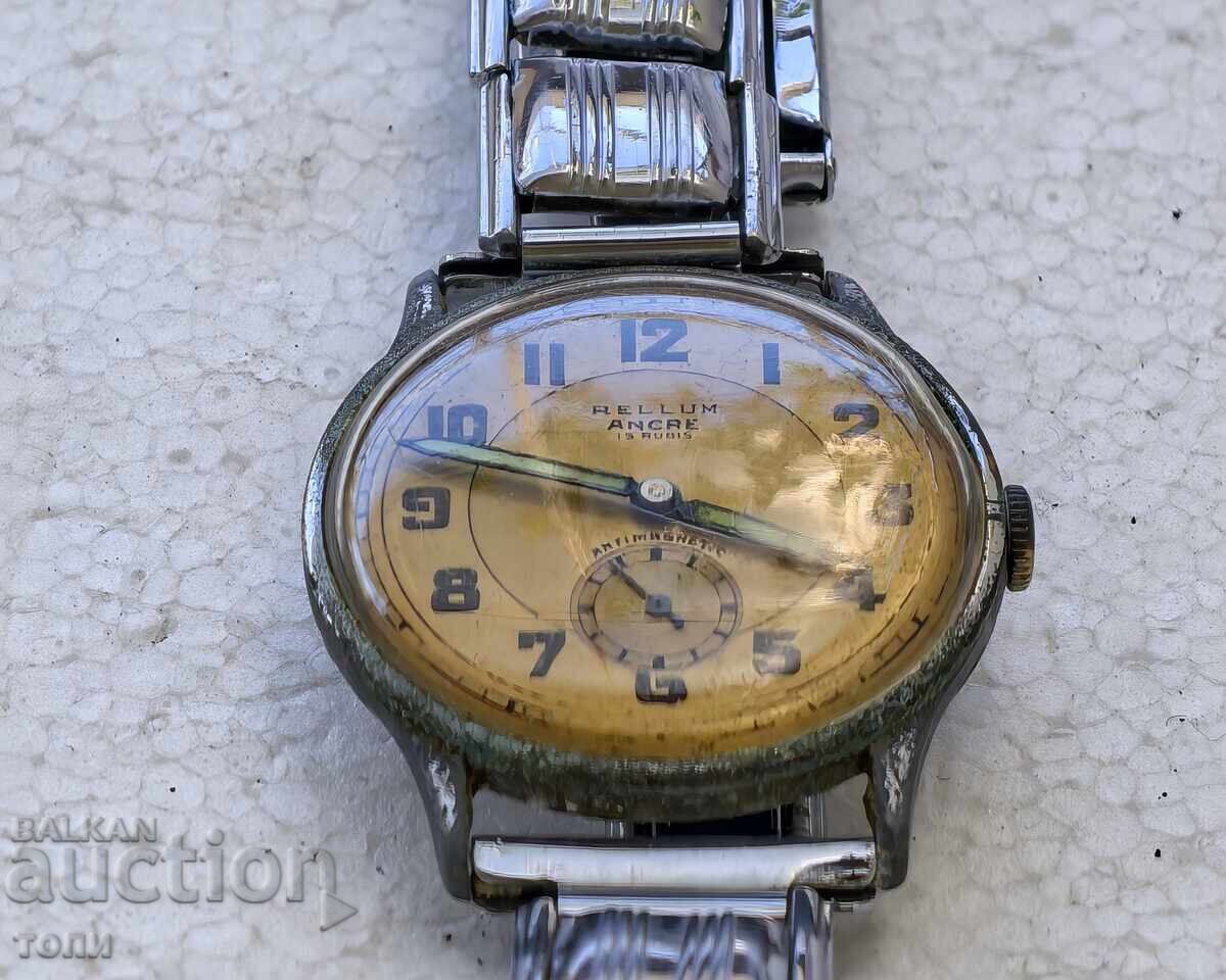 Delivery of RELLUM ANCRE SWISS MADE RARE DOES NOT WORK NO RESERVE PRICE!!!!