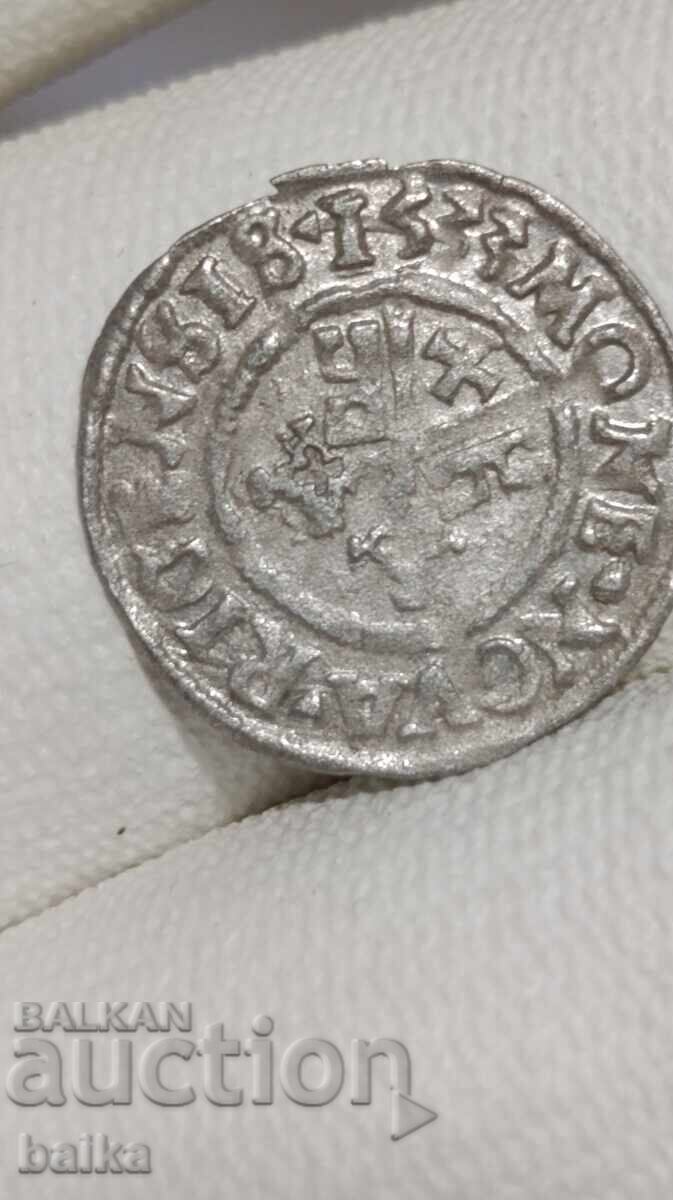 ШИЛИНГ-1520/30г.-Рига,Левонски орден -Волтер фон Пелтенберг с цена € 26.00 | 50.85 лв.