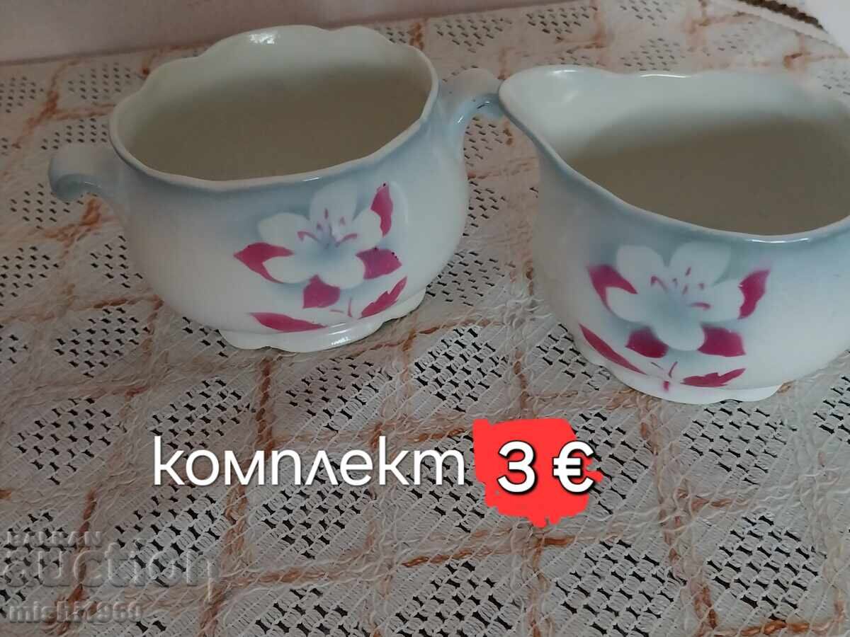 Set latieră și zaharniță