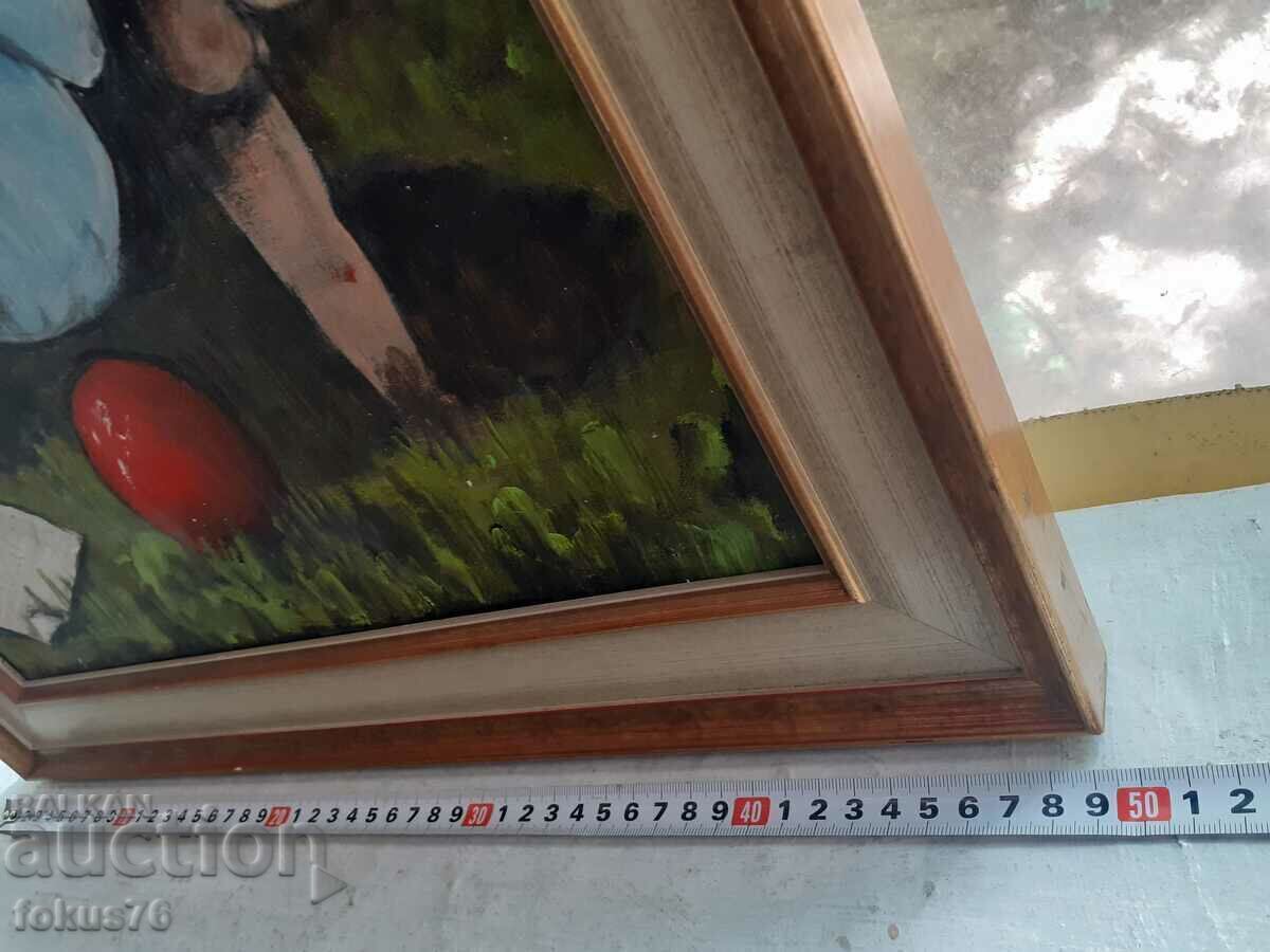 Pictură în ulei de maestru pe pânză semnătură și cadru - 6