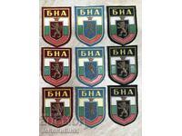 Lot of BNA emblems—9 pieces