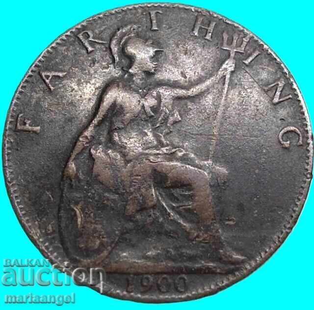 Great Britain 1 Farthing 1900 Victoria with price € 5.94 | 11.62 BGN