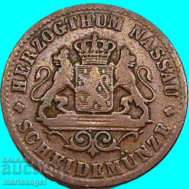 Nassau 1 Kreuzer 1863 Γερμανία
