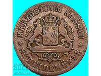 Nassau 1 Kreuzer 1863 Germania