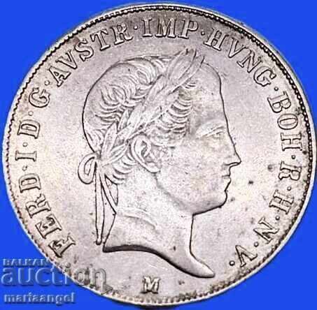 20 kreuzer 1842 Austria M - Milano argint 20 kreuzer 1842 Austria M - Milano argint