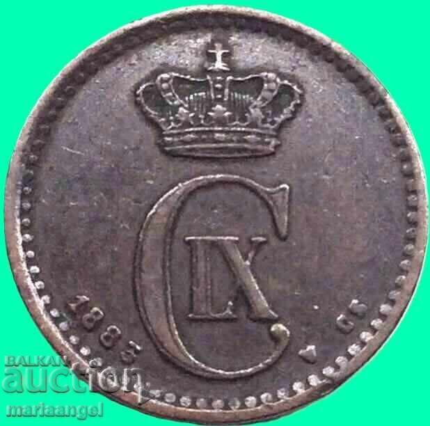 Danemarca 1883 1 ore øre Christian IX bronz cu preț € 5.95 | 11.64 BGN Danemarca 1883 1 ore øre Christian IX bronz cu preț € 5.95 | 11.64 BGN