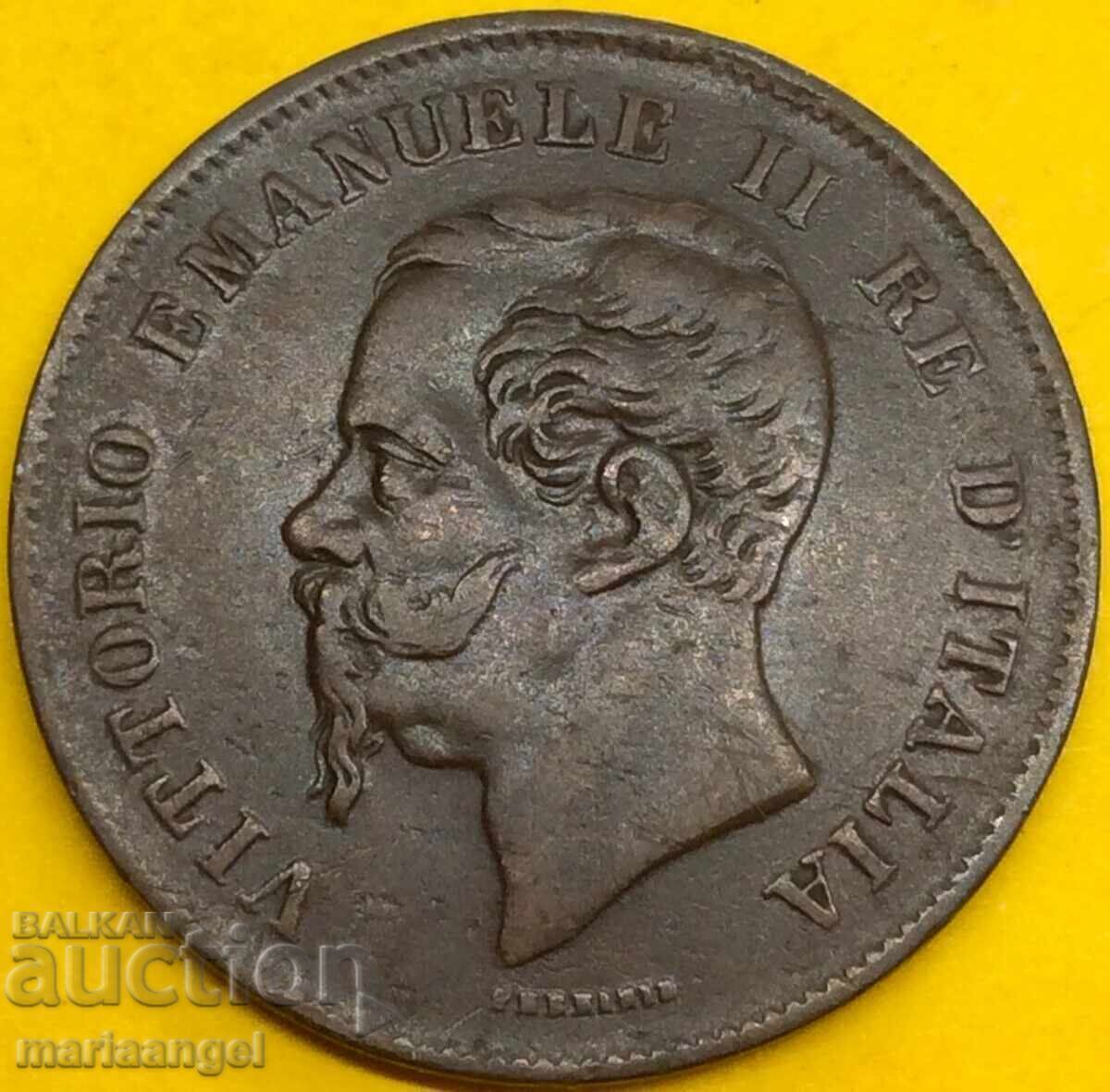 Livrarea ITALIA 1862 5 centesimi N - Napoli