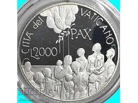 Vatican 2001 2000 Lire UNC PROOF cutie certificat argint