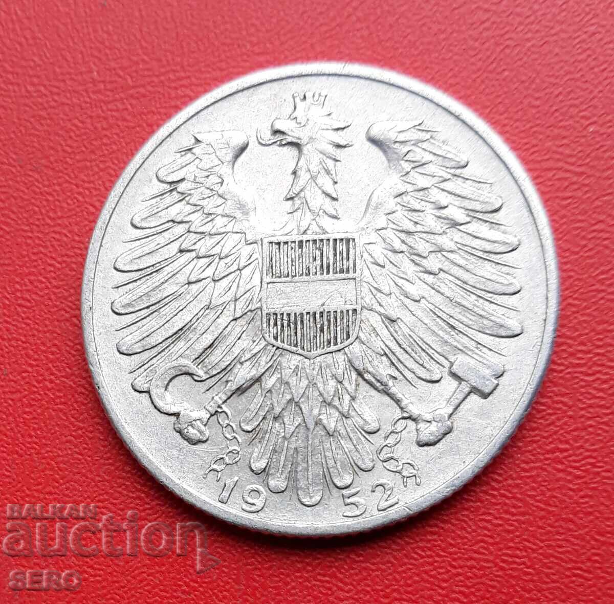 Αυστρία-5 σελίνια 1952 με τιμή € 0.30 | 0.59 BGN