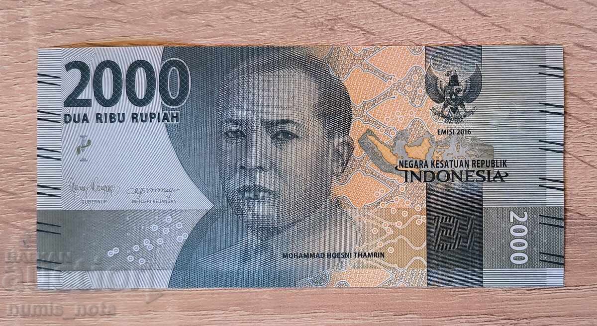 Indonesia 2000 Rupiah 2016 UNC Indonesia 2000 Rupiah 2016 UNC
