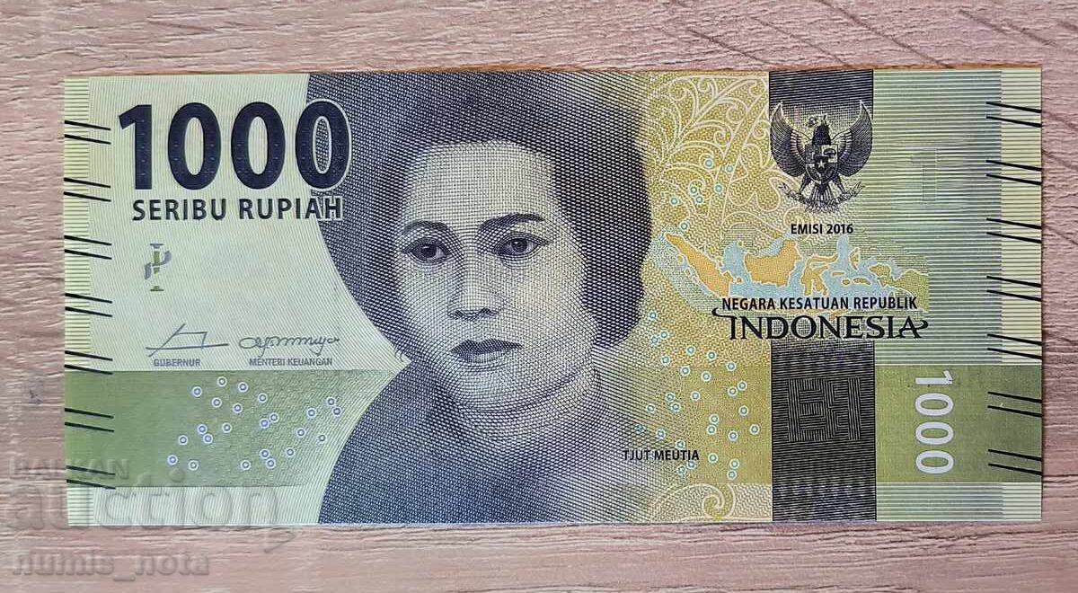 Indonesia 1000 Rupiah 2016 UNC Indonesia 1000 Rupiah 2016 UNC