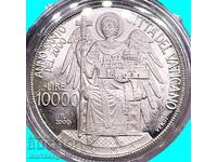 10000 Lire 2000 Vatican PROOF UNC capsule silver