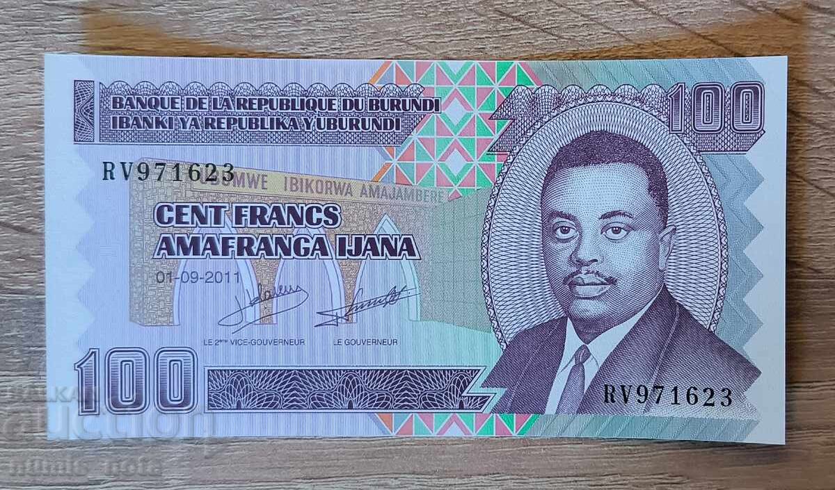 Μπουρούντι 100 φράγκα 2011 UNC