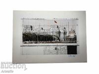 Christo-Christo Javacheff Christo-Wrapped Reichstag, signed