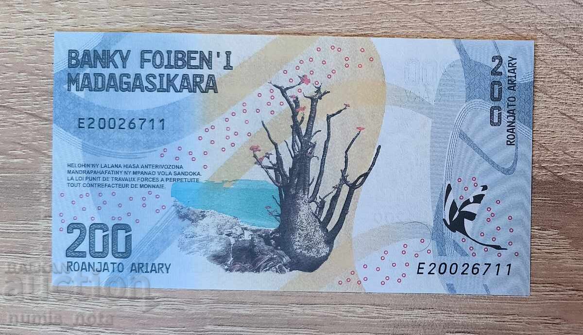 Madagascar 200 ariary 2017 UNC