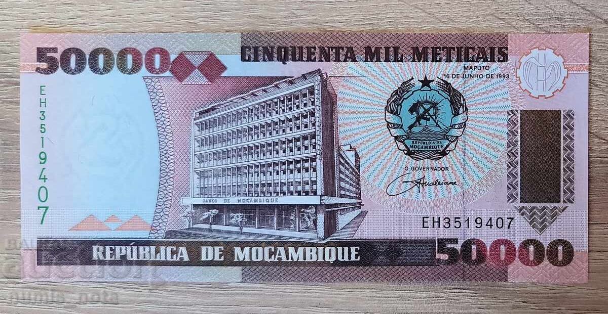 Mozambique 50,000 meticais 1993 UNC
