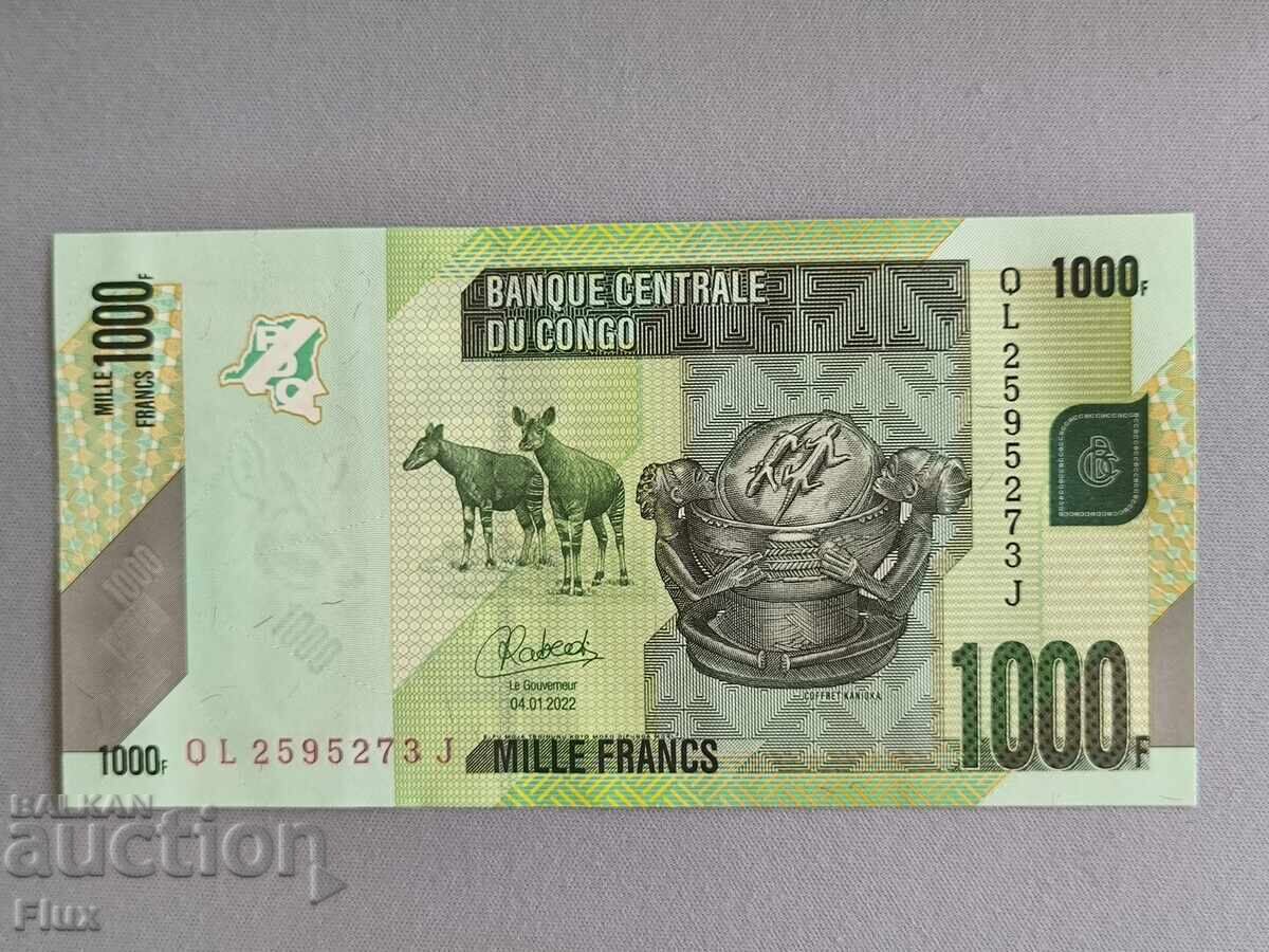 Banknote - Congo - 1000 Francs UNC | 2022 Banknote - Congo - 1000 Francs UNC | 2022