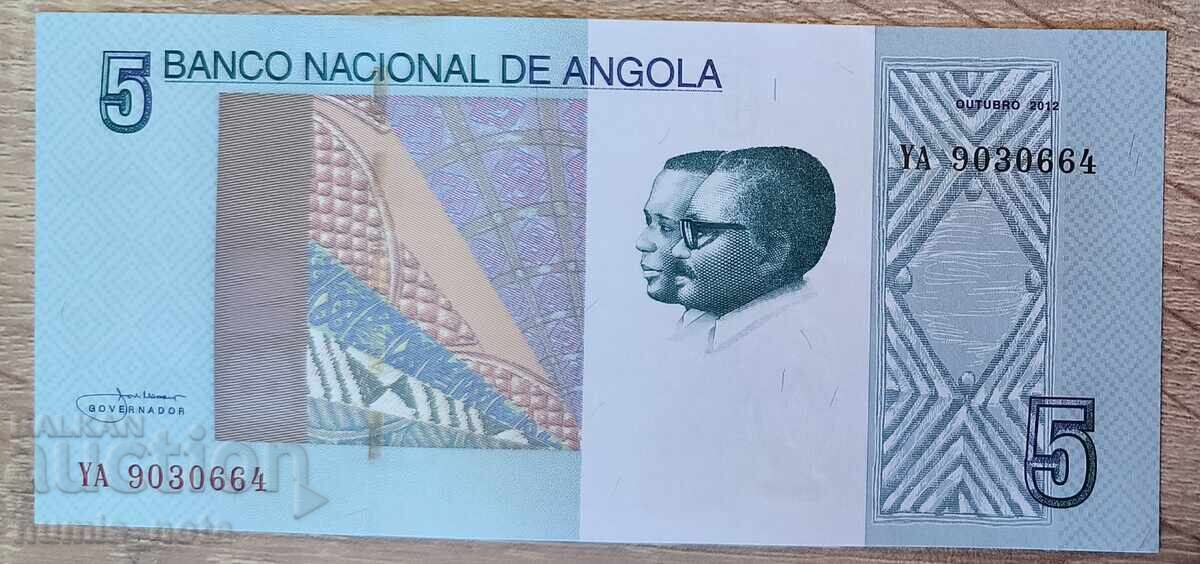 Angola 5 Kwanza 2012 UNC Angola 5 Kwanza 2012 UNC