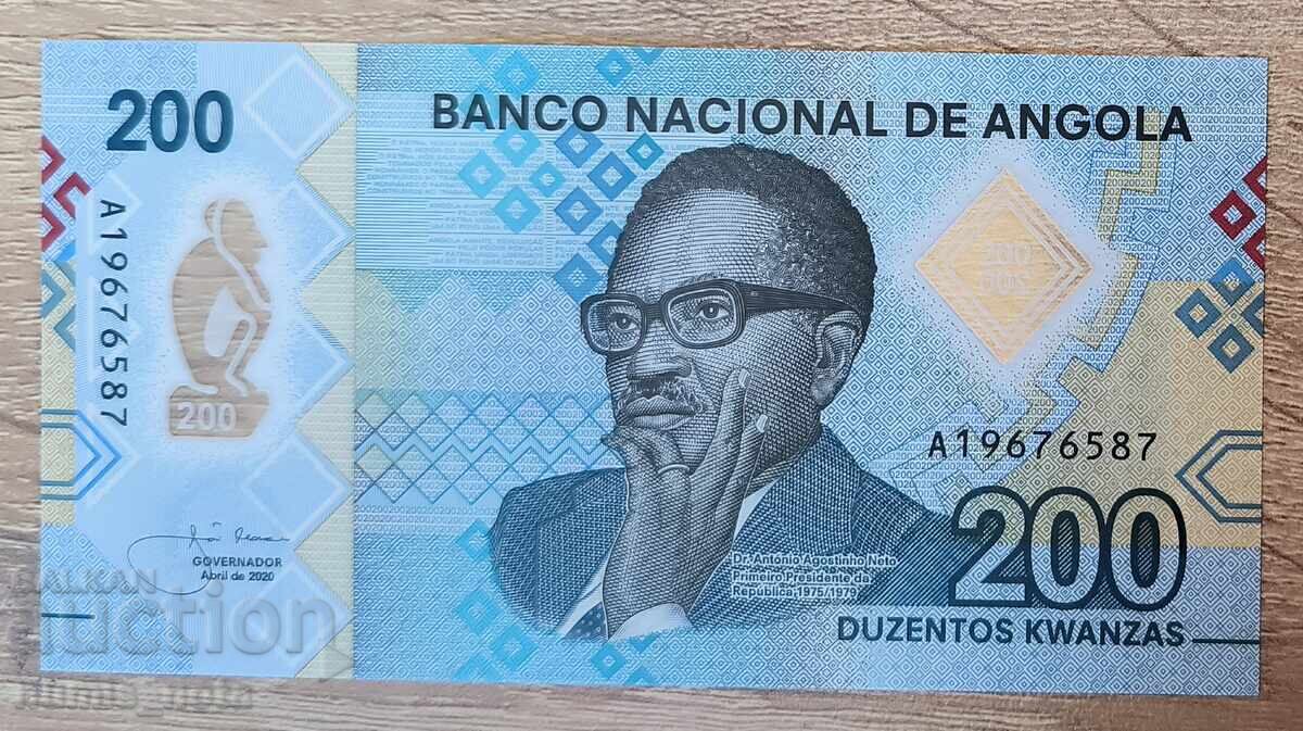 Ангола 200 кванза 2020 година UNC
