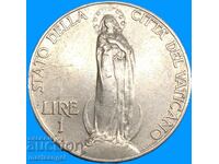 1 Lira 1933-1934 Vatican, mintage 80,000 pcs. Jubilee