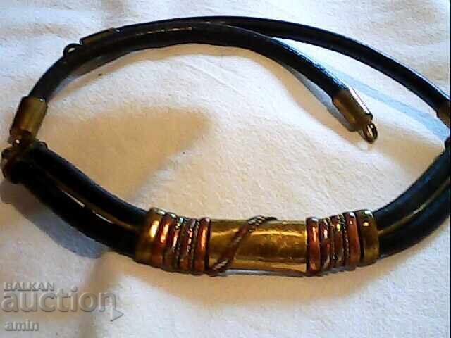 vintage leather choker necklaces with price € 5.00 | 9.78 BGN
