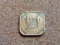 Surinam 5 cenți, 1962