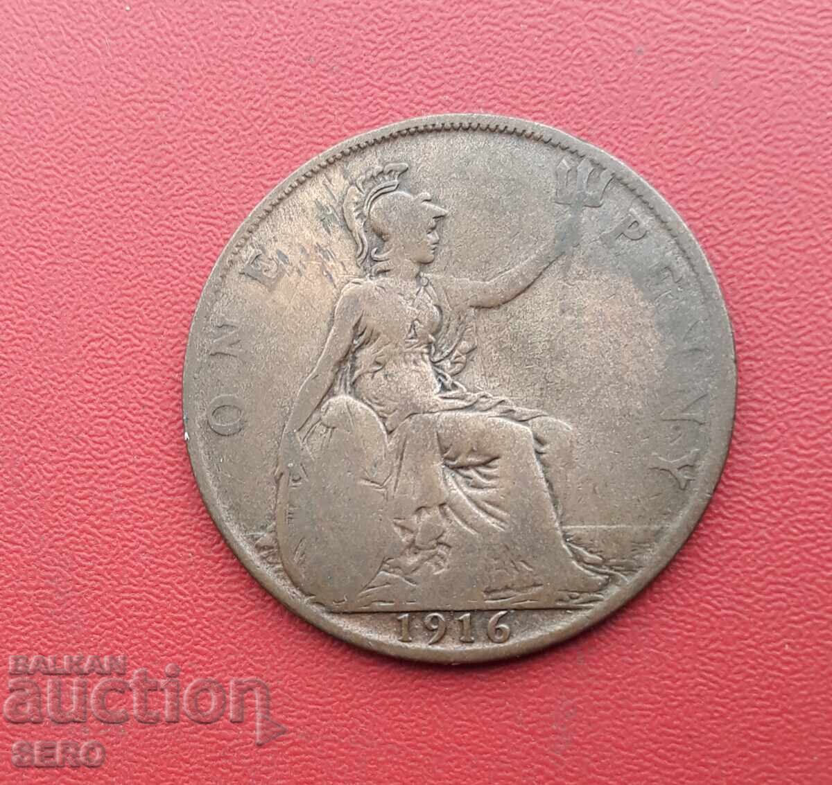 Marea Britanie - 1 penny 1916
