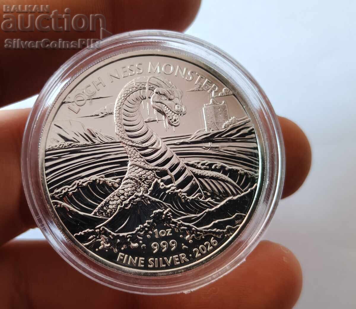 1 oz Silver Nessie Loch Ness Monster 2026 Great Britain