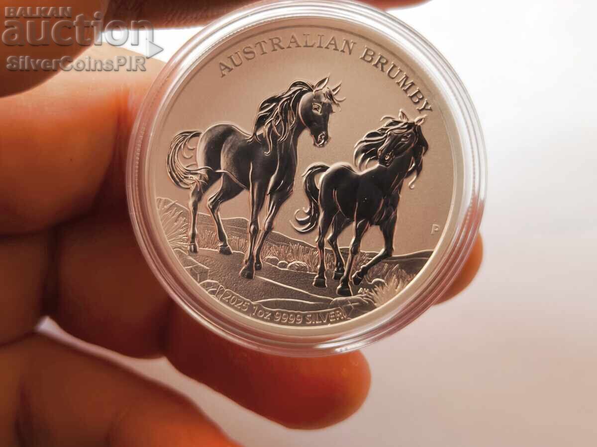 Ασημένιο νόμισμα 1 oz Άλογο Brumby 2025 Αυστραλία