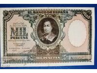 Bancnotă veche rară din Spania 1000 Pesetas 1941