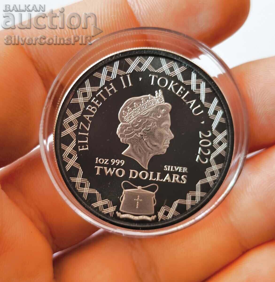 Delivery of Silver 1 oz Komodo Dragon 2022 Tokelau