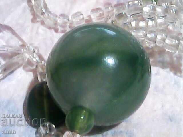 Beautiful necklace with natural stones and beads with price € 14.00 | 27.38 BGN