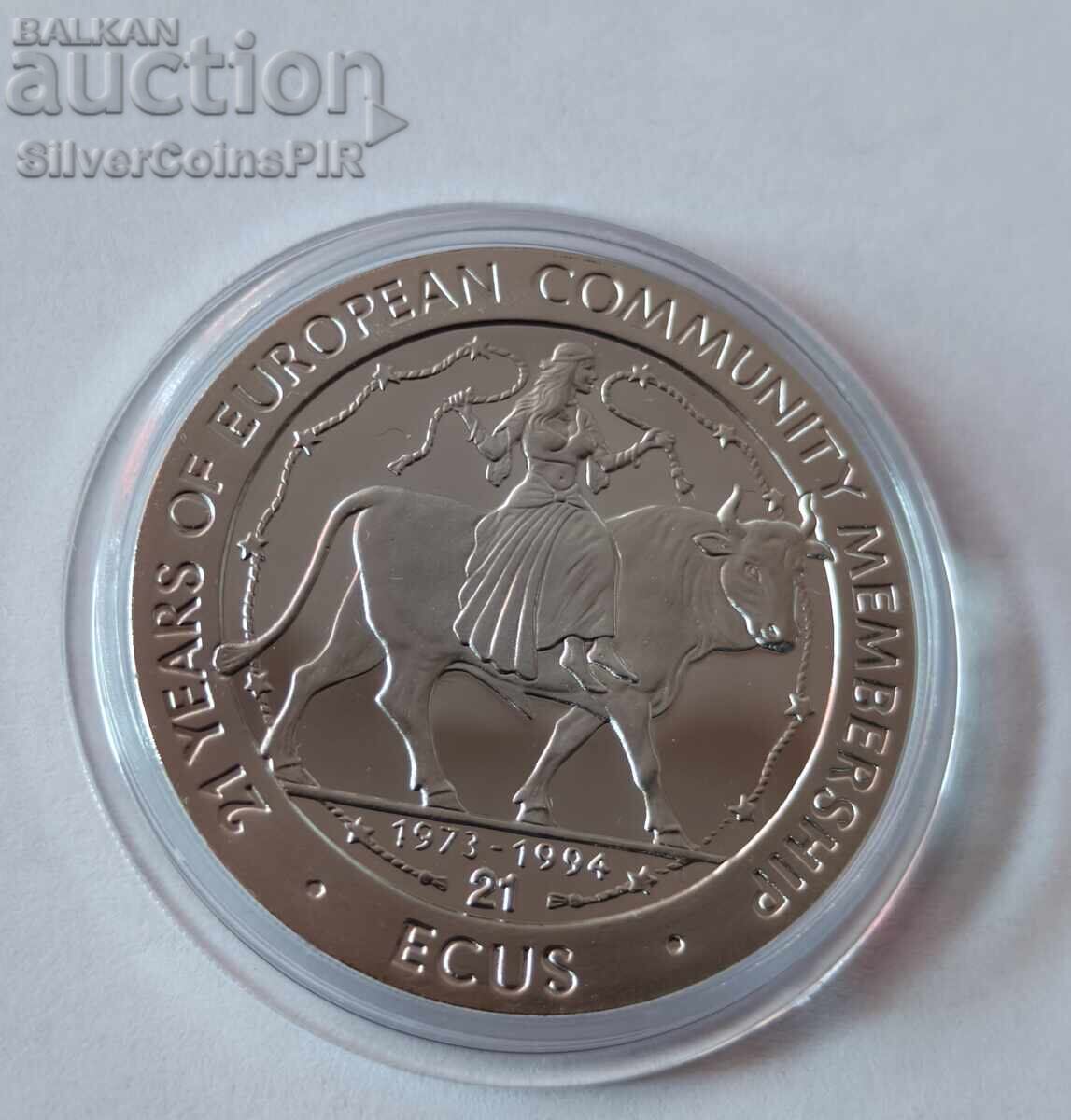 Argint 21 ECU Comunitatea Europeană 1994 Gibraltar cu preț € 0.01 | 0.02 BGN