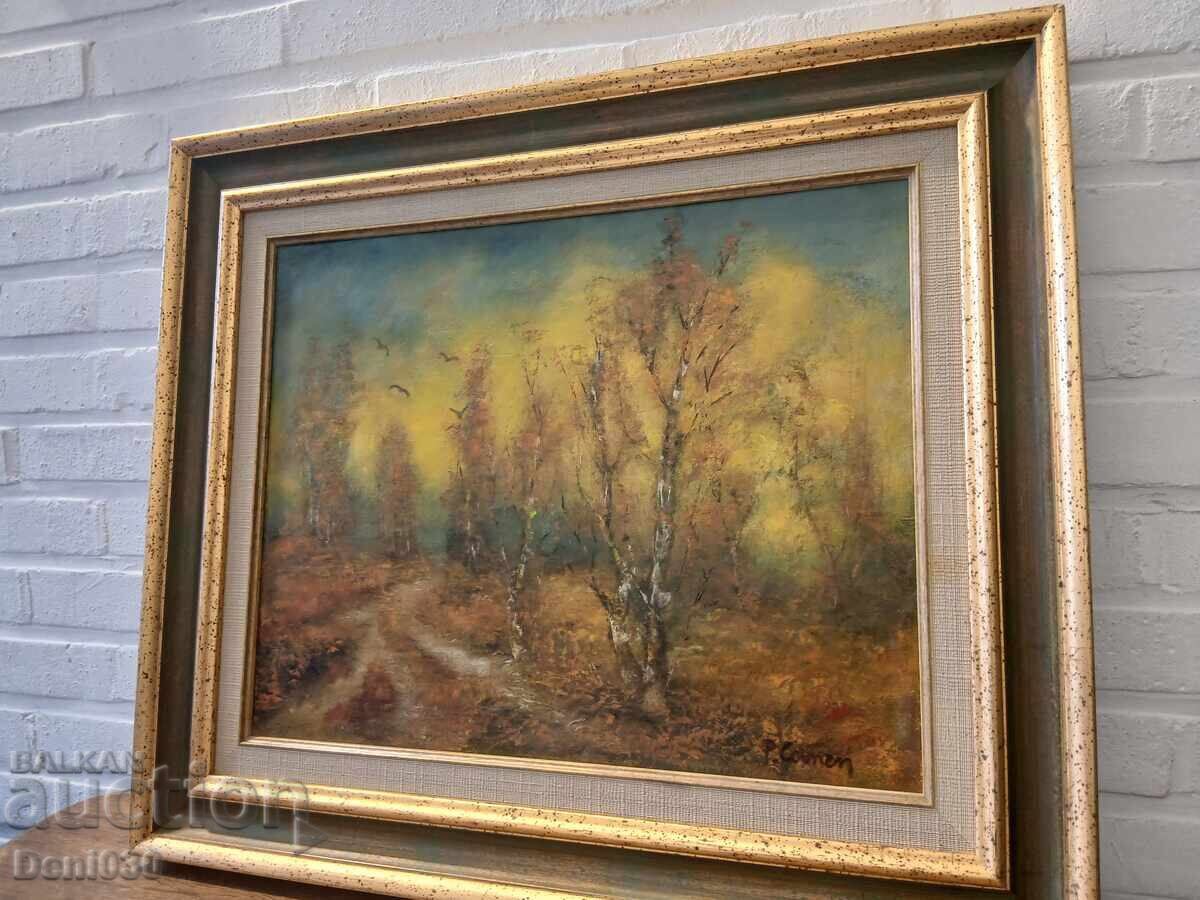 Delivery of Beautiful original oil painting on canvas in a beautiful frame