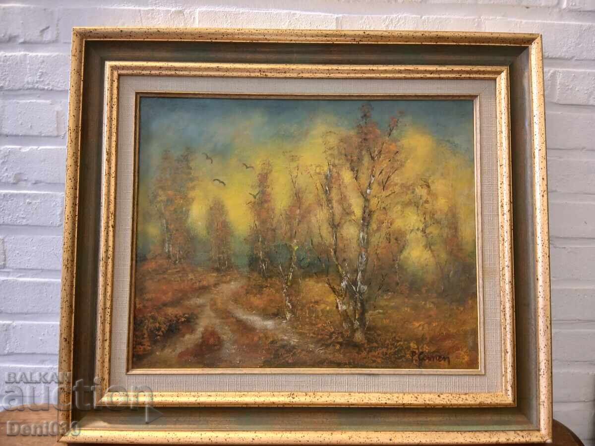 Beautiful original oil painting on canvas in a beautiful frame - 5