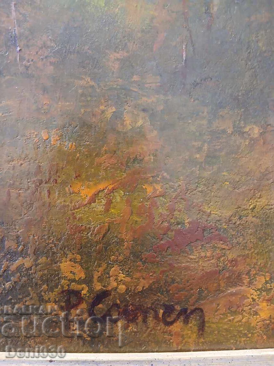 Beautiful original oil painting on canvas in a beautiful frame - 6