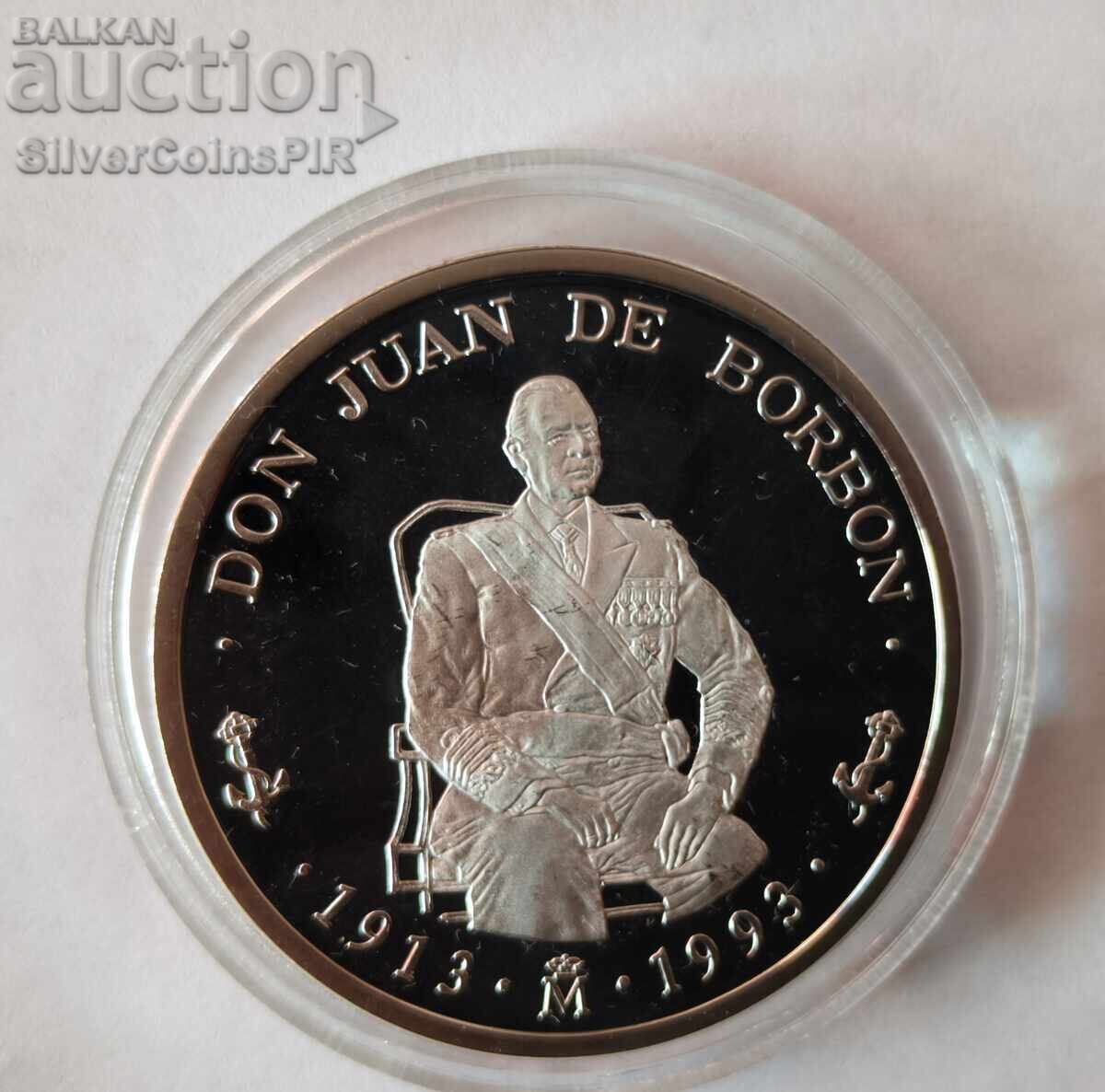 Licitație Argint 5 ECU Don Juan de Borbon 1993 Spania