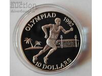 Argint 10 Dolari Olimpiada 1991 Insulele Solomon