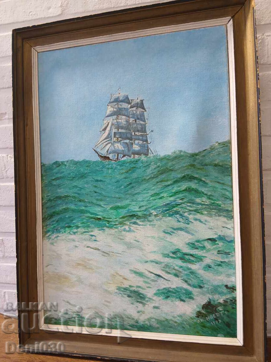 Delivery of Original oil painting on canvas 1977