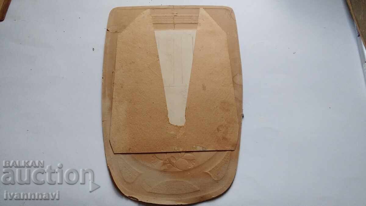 Аукцион Стара снимка Военен в рамка 16 х 25 см
